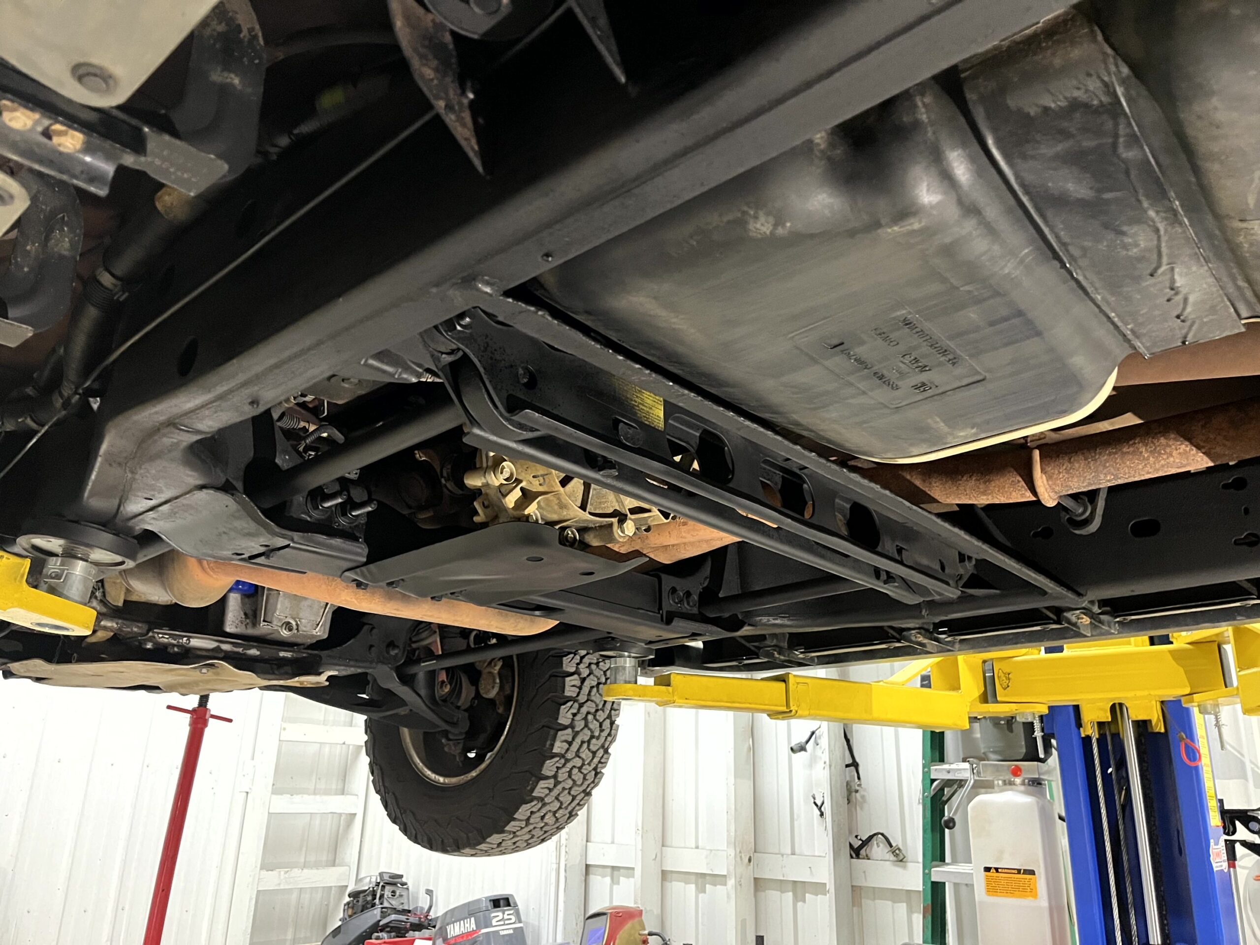 JL Specialties undercoating application on a vehicle undercarriage in West Plains MO