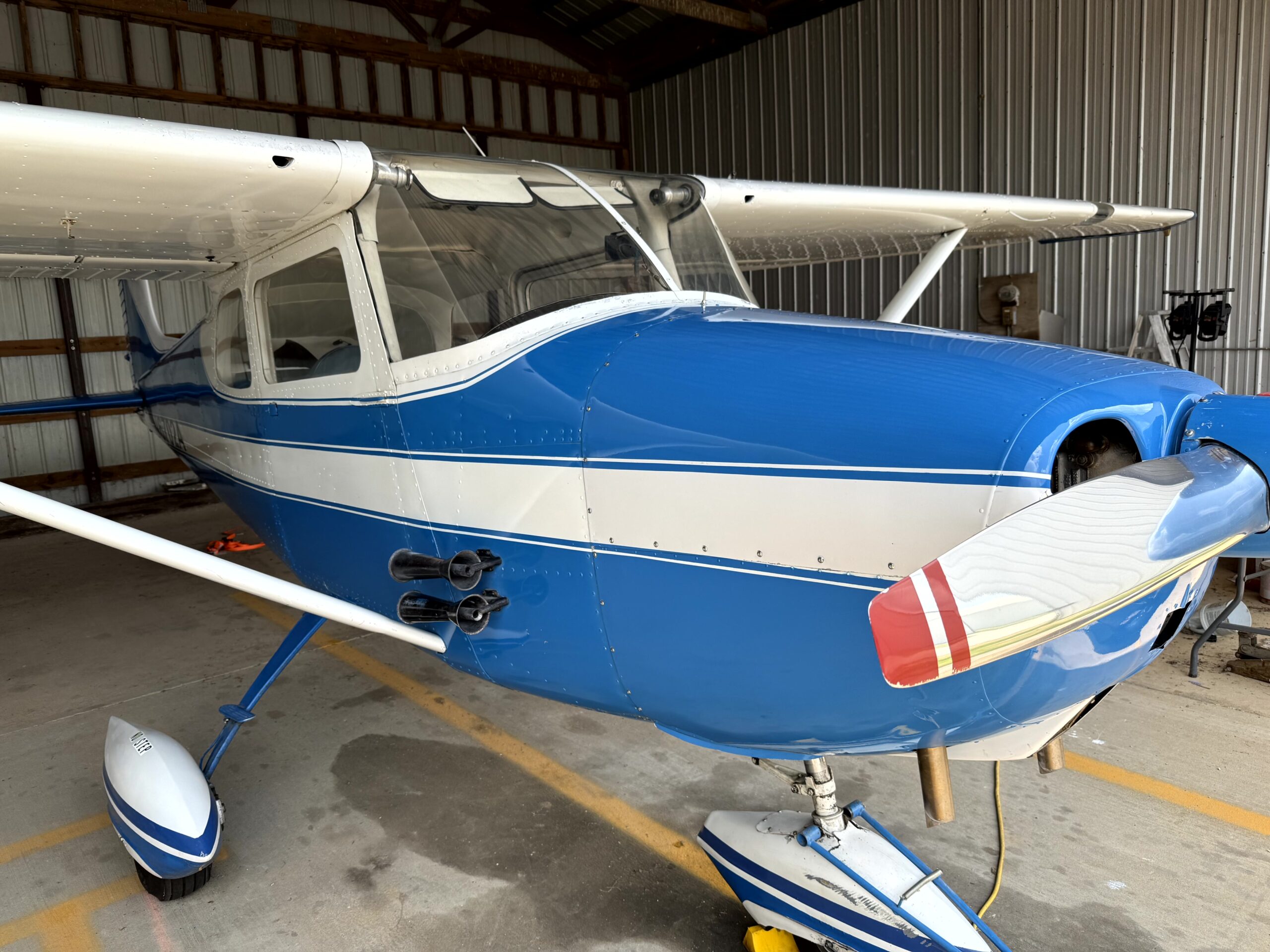 JL Specialties mobile aviation detailing: aircraft at hangar ready for on-site service